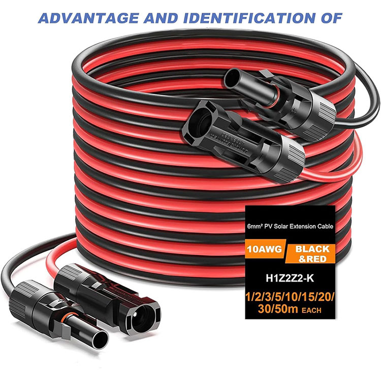 Cavo di estensione solare 10AWG Direct Burial 50Ft